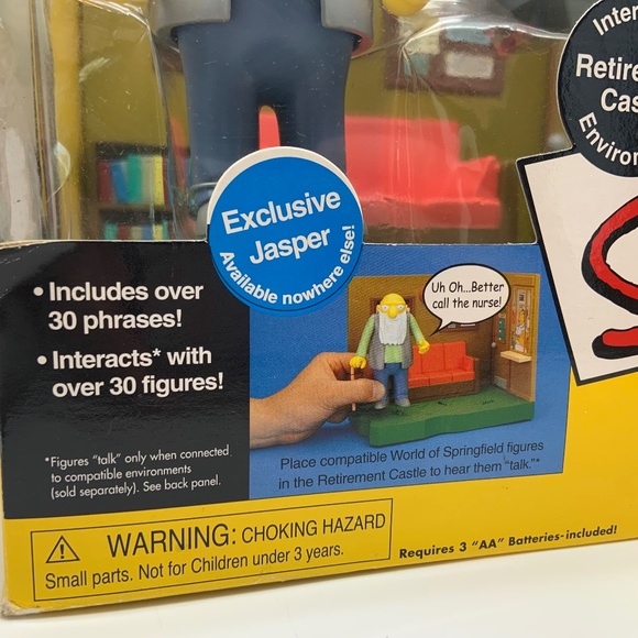 VTG The Simpsons TV Show Retirement Castle Interactive Intelli-Tronic w/ Jasper - Picture 4 of 16